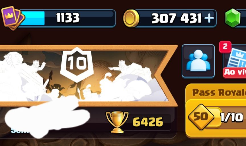 CONTA CLASH ROYALE 6426 TROFÉUS