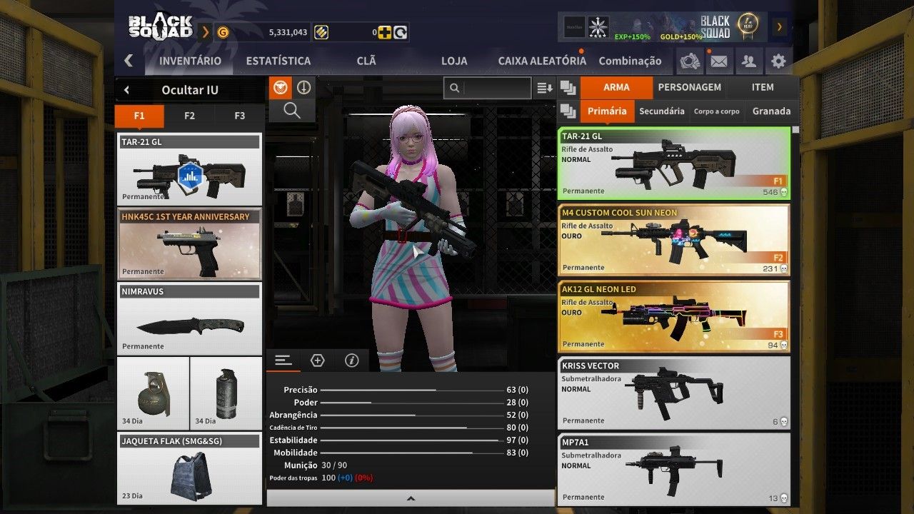 CONTA BLACK SQUAD - CONTA STEAM