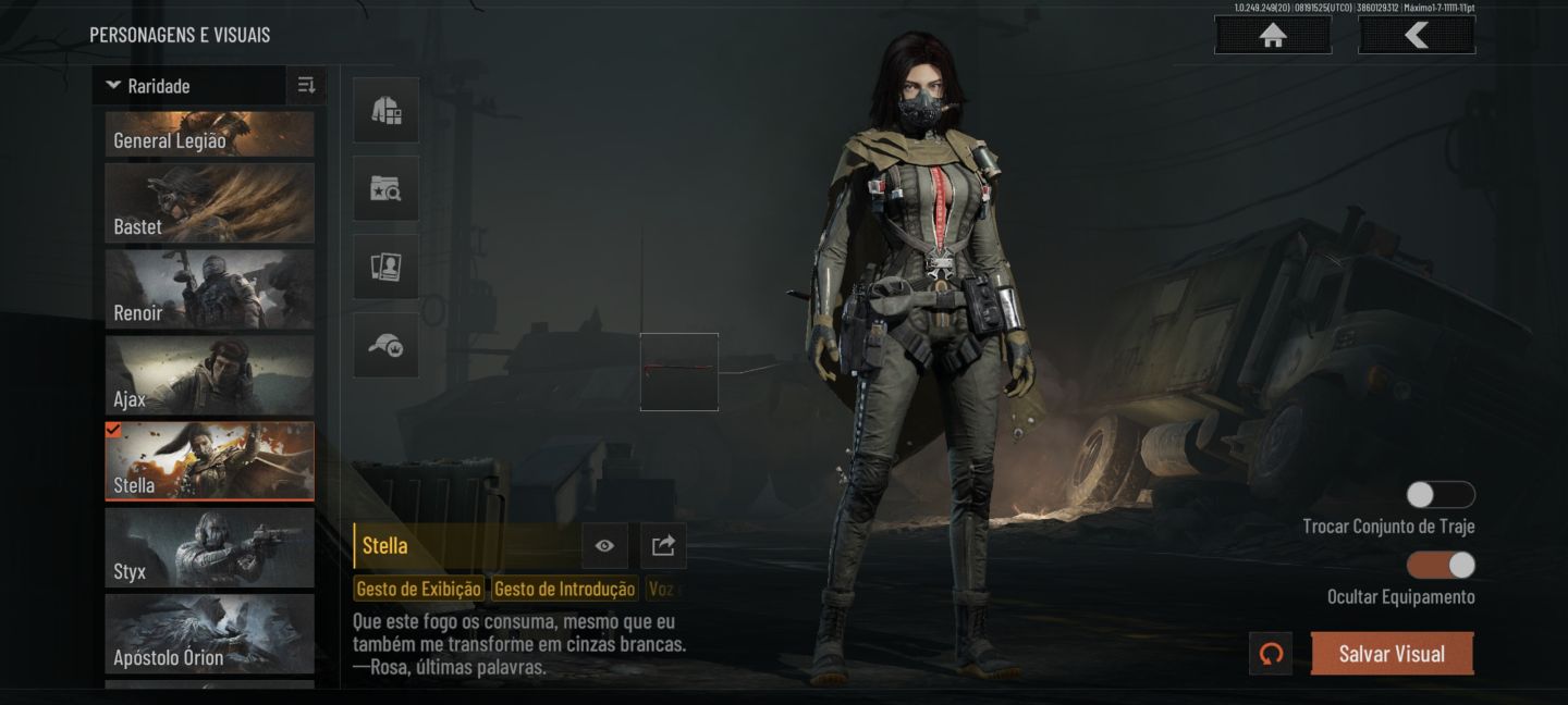 Conta Full skins 9 facas e 8 personagens lendários