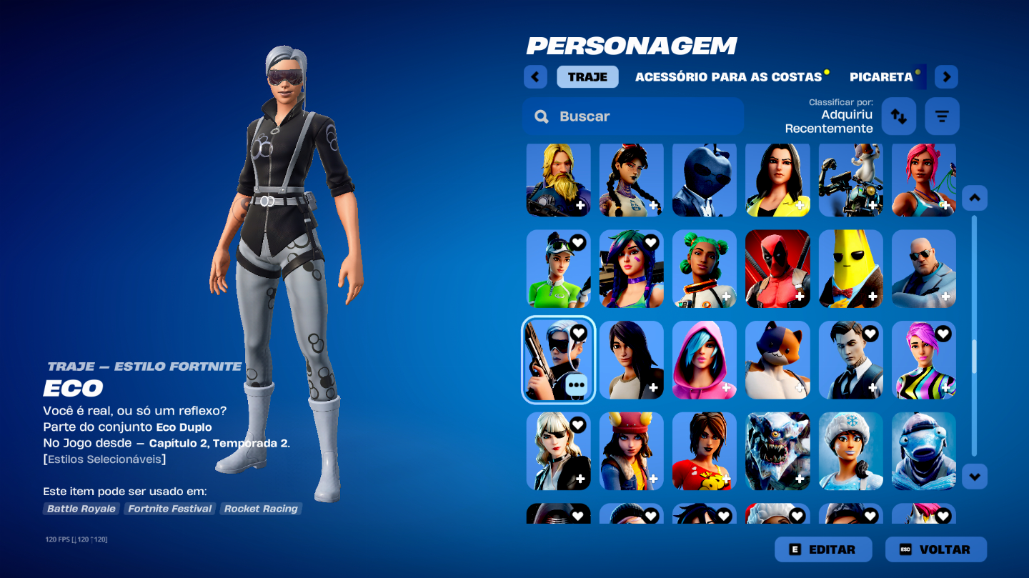 Conta muito rara ikonic travis e outros bundles tem doll em campeonatos oficiais