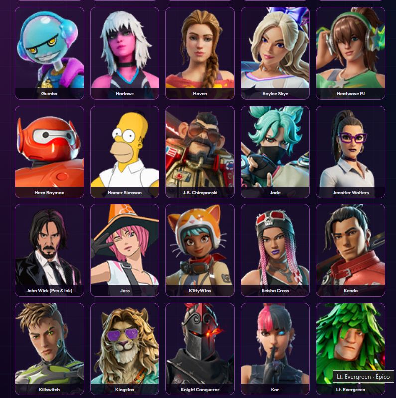 Conta com 150 skins e 211 picaretas passe temporada 5