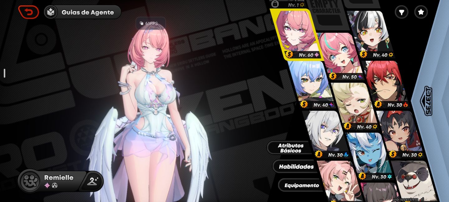 Conta de zenless zone zero com Remielle+motor 2 skin, com Aria+motor total 5T