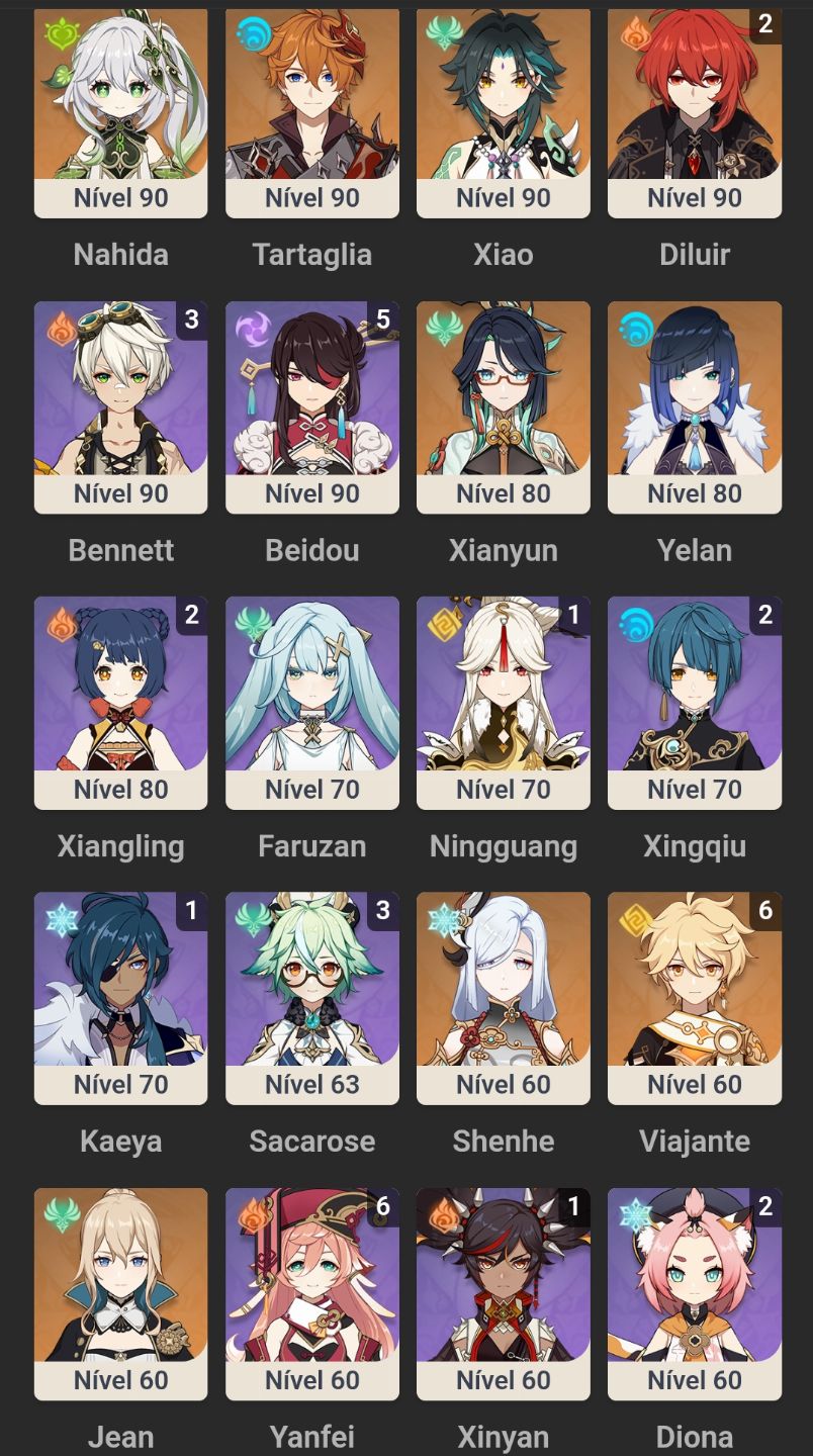 XIAO+SIGN+NAHIDA+SHENHE+XIANYUN+TARTAGLIA+YAE MIKO+XILONEN+YELAN+NILOU+752 GEMAS