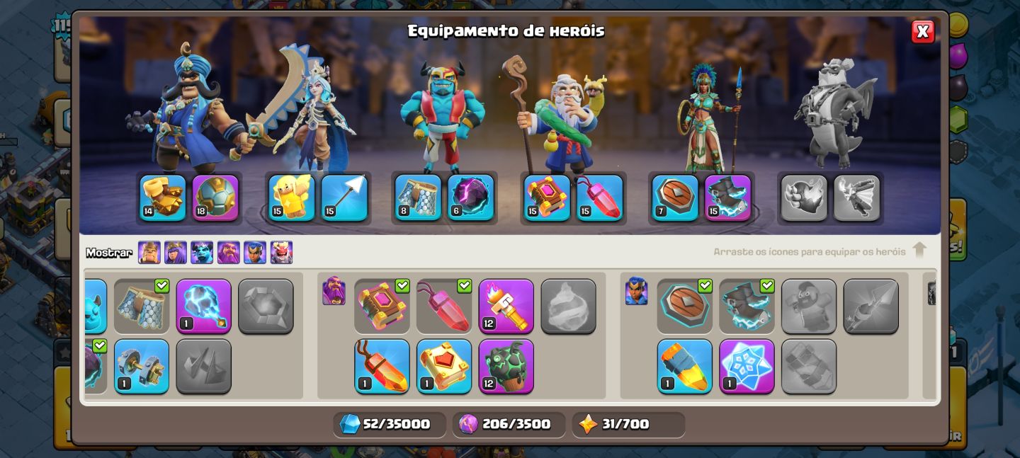 Conta COC Vila CV13 - SKINs Passe e Loja, Paisagem XXL