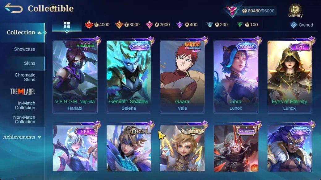 COLECIONADOR EXALTADO COM 3 ZODIAC e 2 PRIMES