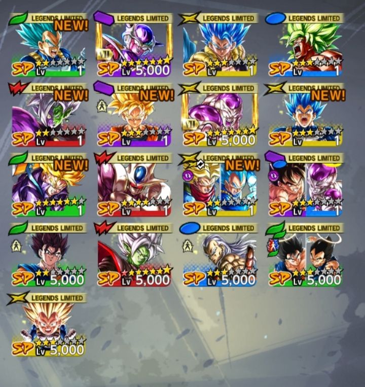 Conta DBL - Novos Personagens + 15K de CRISTAIS!