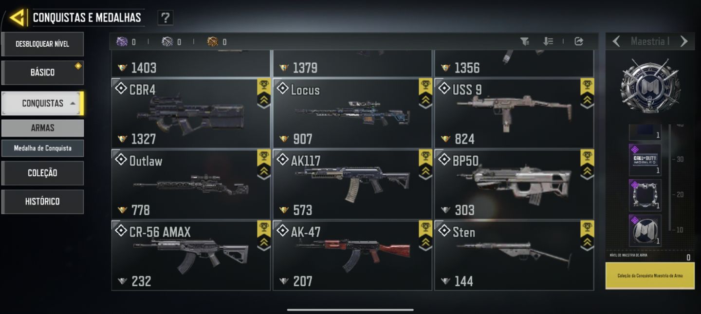 Conta de CALL OF DUTY (MOBILE) ANTIGAAAAAA!!!!!