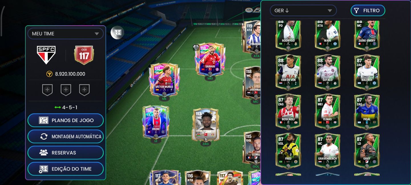 CONTA EA FC ANTIGA COM MUITAS GEMAS