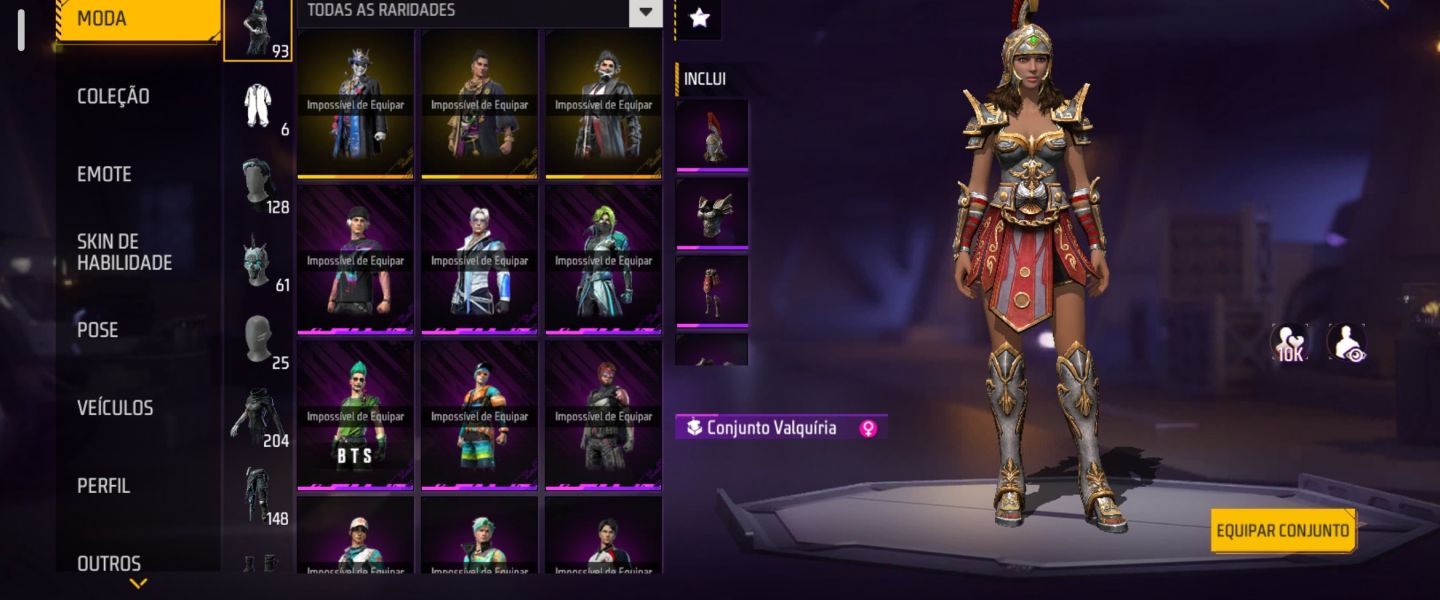 Conta Free Fire ff antiga lvl63