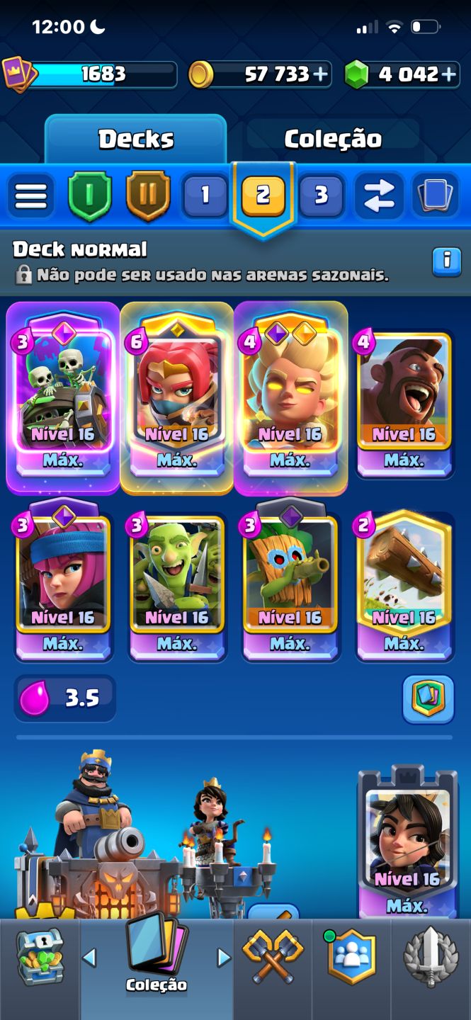 CONTA CLASH ROYALE 14K
