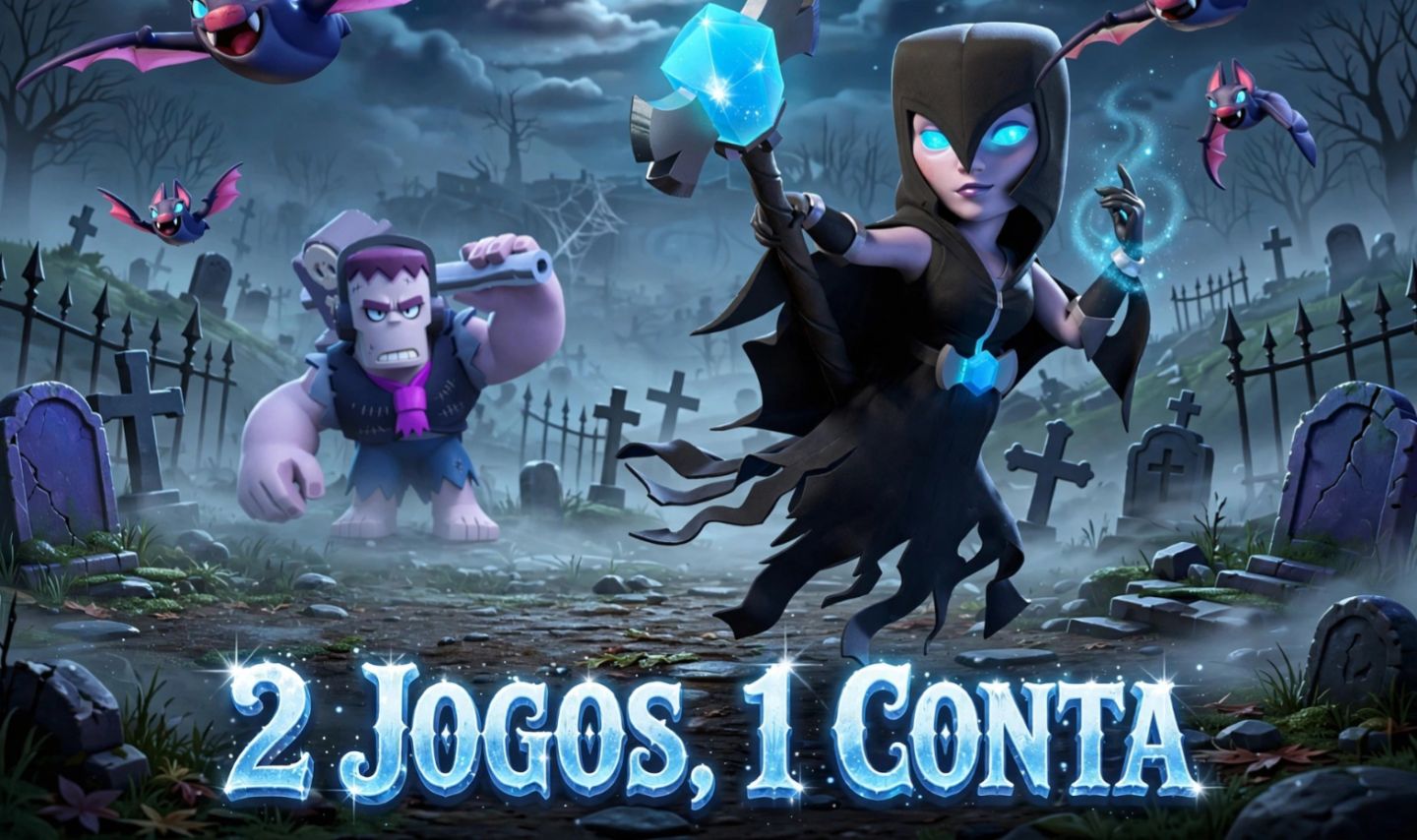 CLASH ROYALE+ BRAWL STARS, CONTAS SUPER UPADAS.