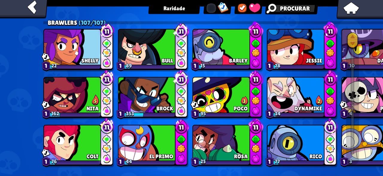 Vende-se Conta do brawl stars com shelly estelar