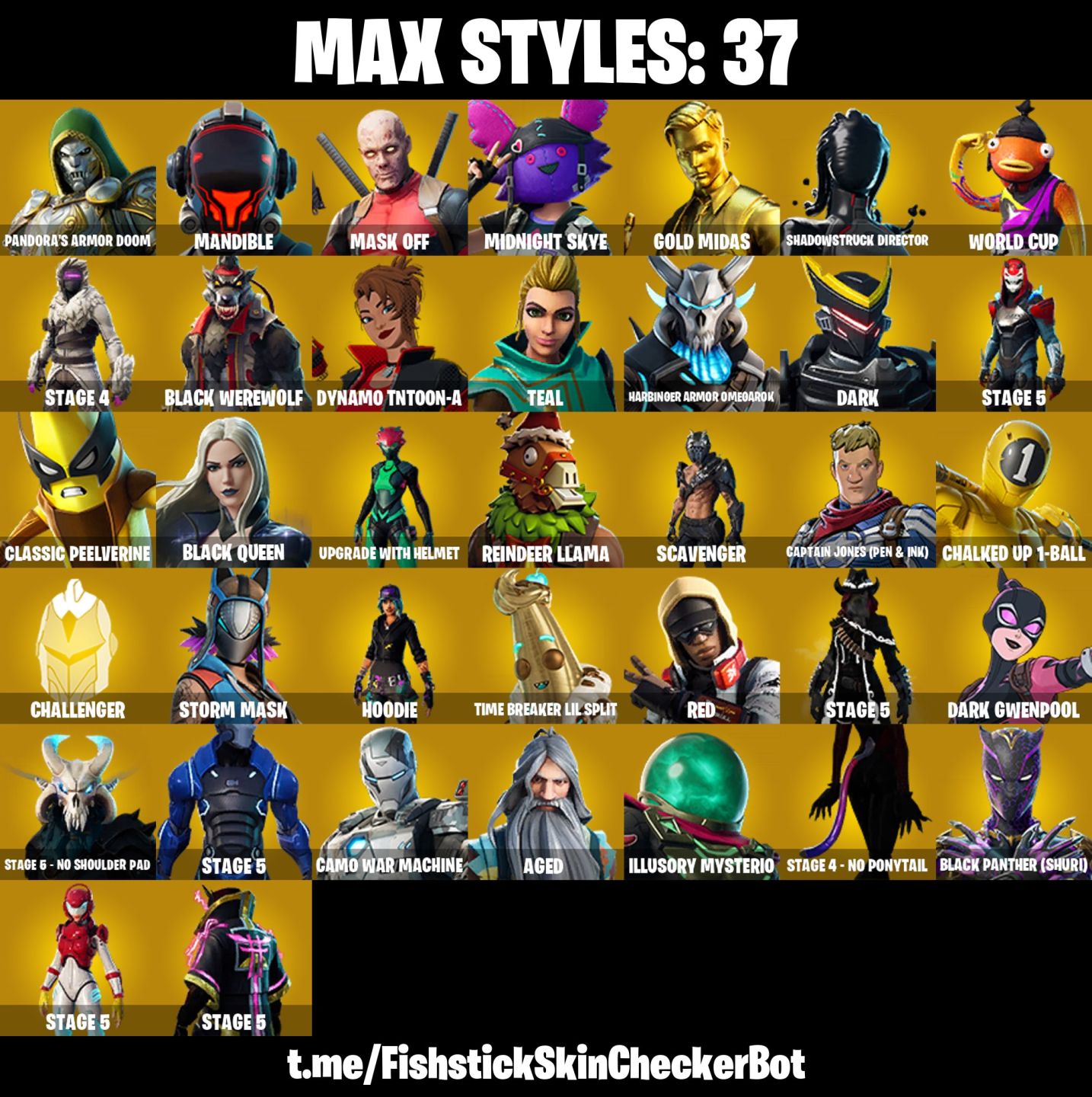 Conta Fortnite com Travis Scott | Astro Jack | Gold Midas | WORLD e 132 Skins