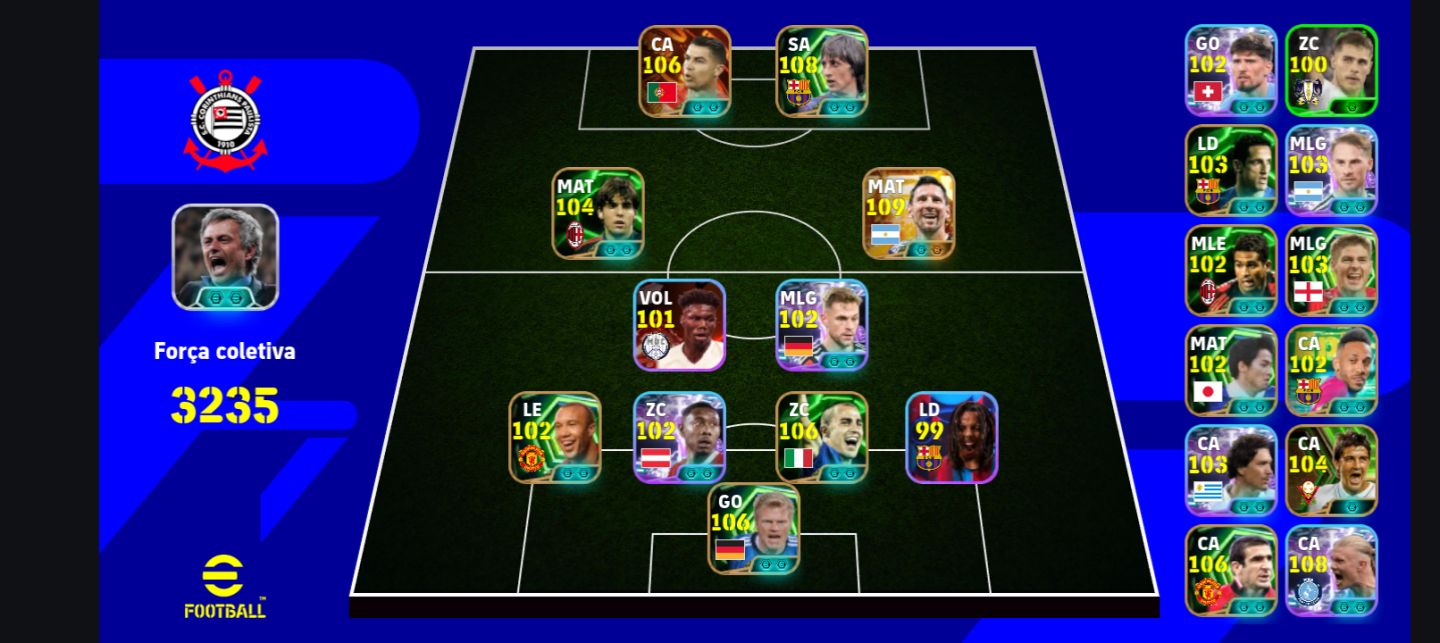 Conta efootball 3235+ messi big time/cr7 big time/cruyff epic/oliver kahn epic