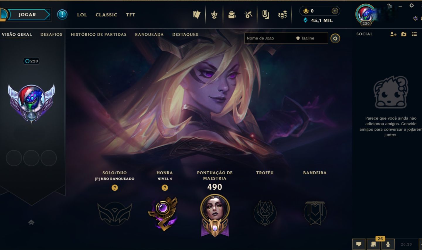 Conta LOL - 361 Skins - ícones antigos