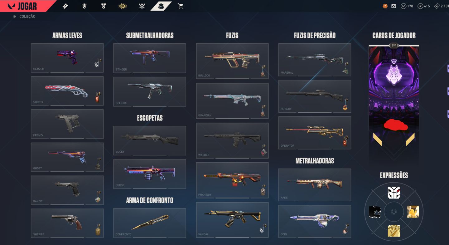 CONTA VALORANT COM SKINS RARAS E AINDA VAI COM UMA CONTA DE LOL E TFT