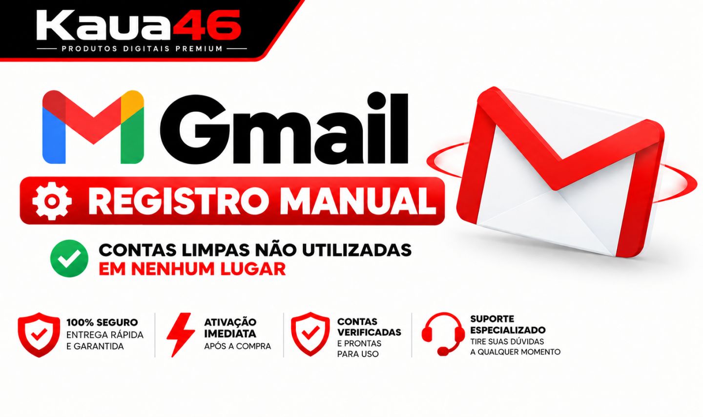 Gmail | Conta Nova E Limpa | Sem SMS