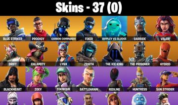 CONTA FORTNITE COM ATEMPORAL, SKINS PSN, CARBONETO, HOT MARAT E 37 SKINS