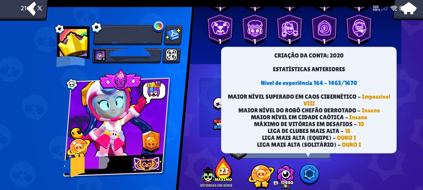 Conta Braw Stars 57k + Clash Royale 6K