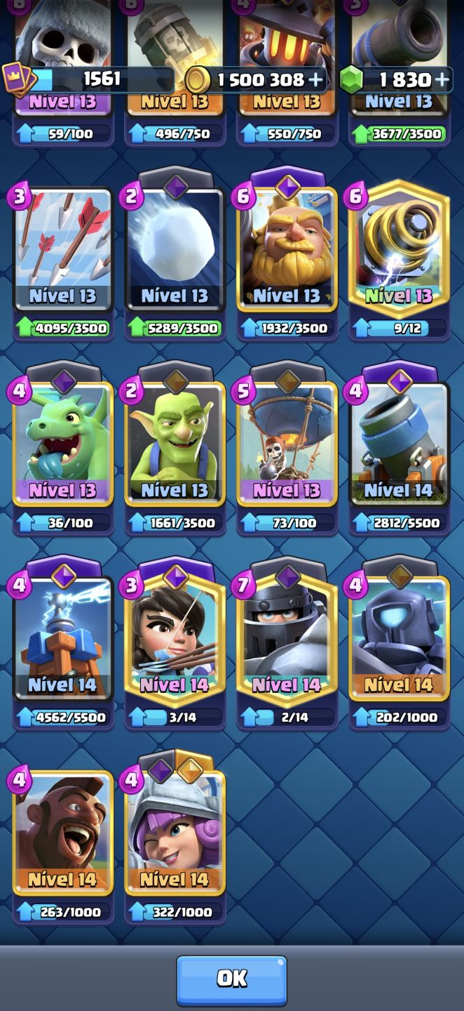 CONTA DE CLASH ROYALE 9 NAOS ANTIGUIDADE