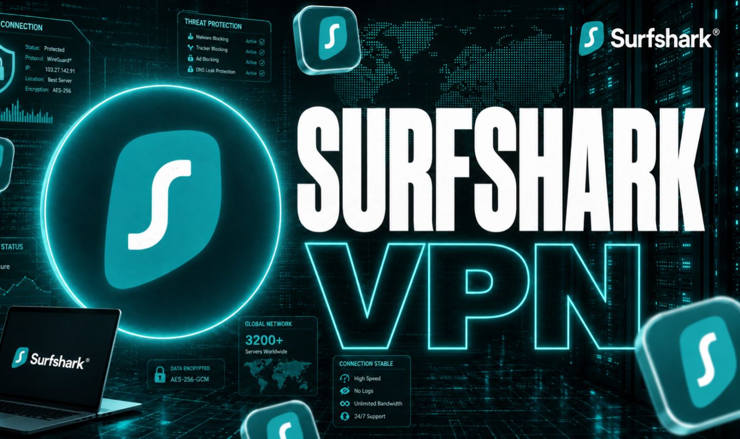 SURFSHARK VPN CONTA PRIVADA | 30 DIAS +15 DE BRINDE | PROMOÇÃO