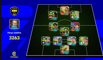 Conta eFootball 3263: Trio monstro Cruyff, CR7 Big Time e Bale! Negociável.