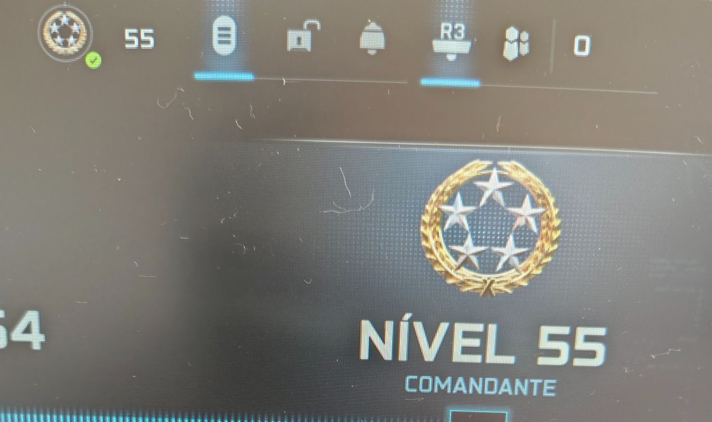CONTA WARZONE NVL 55 E VOYAK NVL MÁXIMO