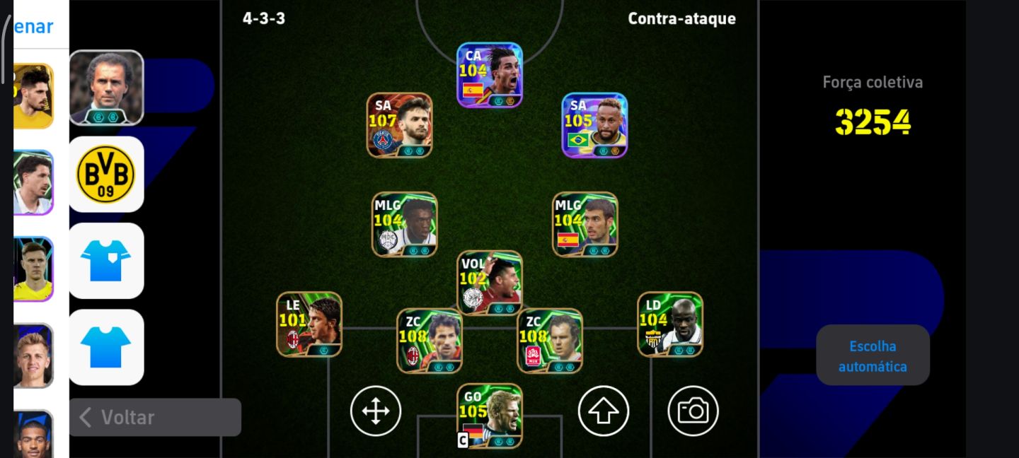CONTA eFootball Mobile ELENCO FORTE + 1 DIVISÃO