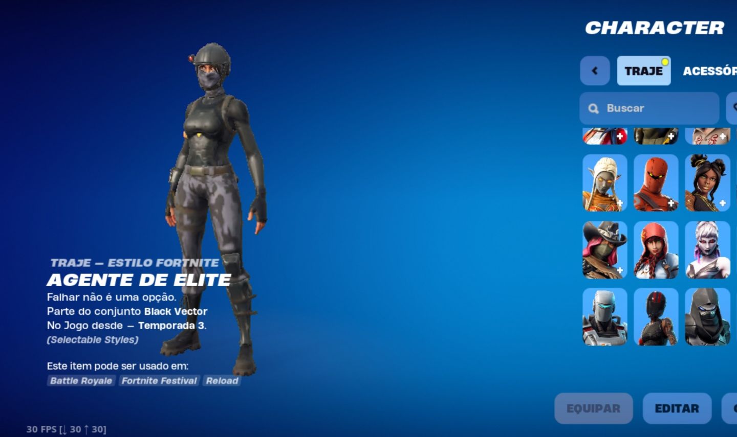 Conta de Fortnite S3 Full + Skins da Twitch prime !