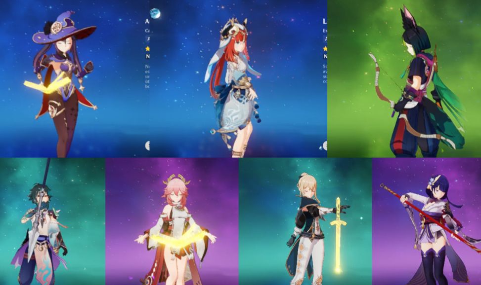 AMERICA-RAIDEN+YAE MIKO+XIAO+NILOU+3 T5+3 SKIN+BISAYATO+ARMA T5 1K GEMAS+7 GIROS