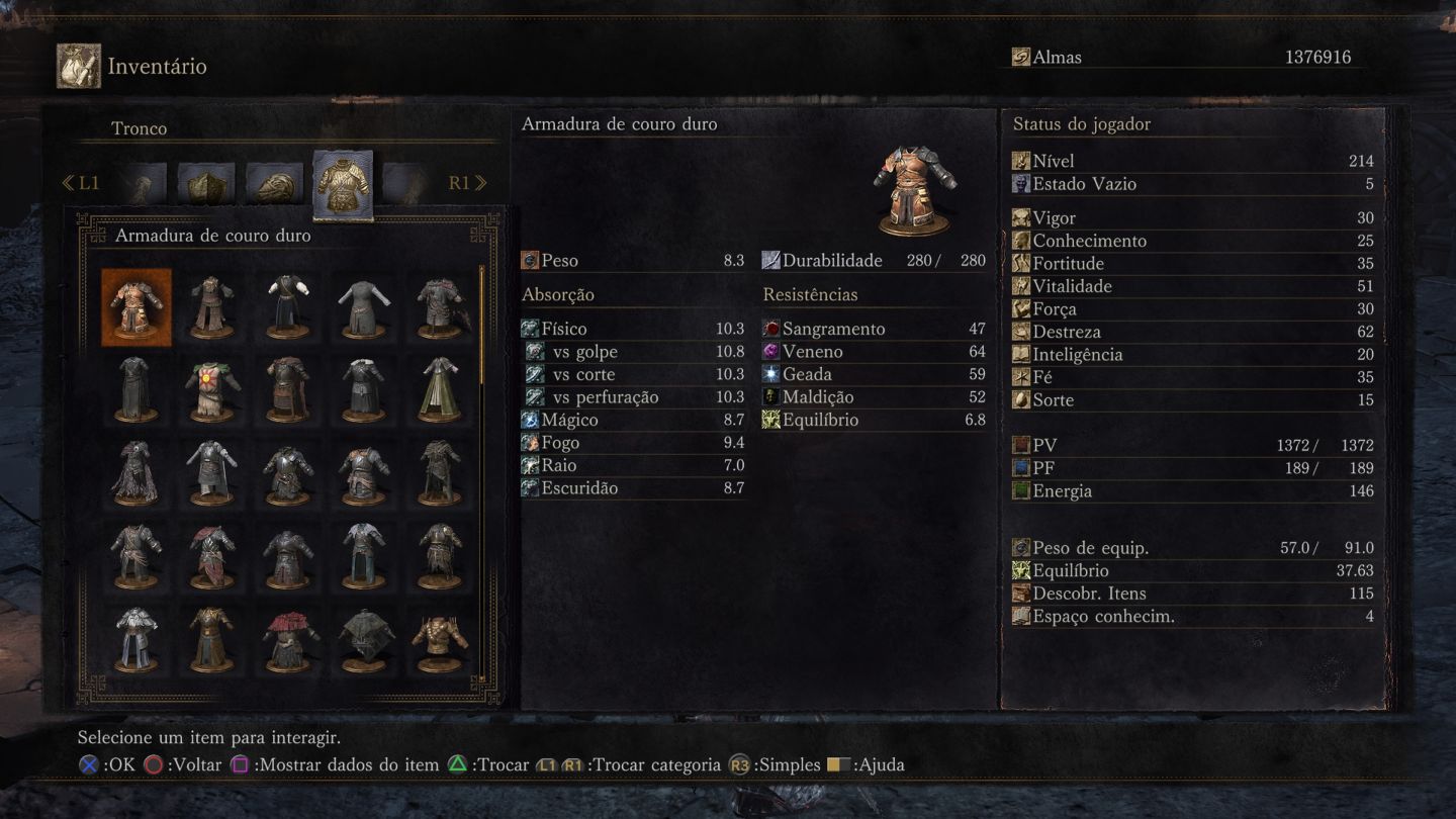DARK SOULS 3 - ALMAS/ EQUIPAMENTOS/ ARMAS/ ANEIS E DEMAIS ITENS - Para PS4/PS5