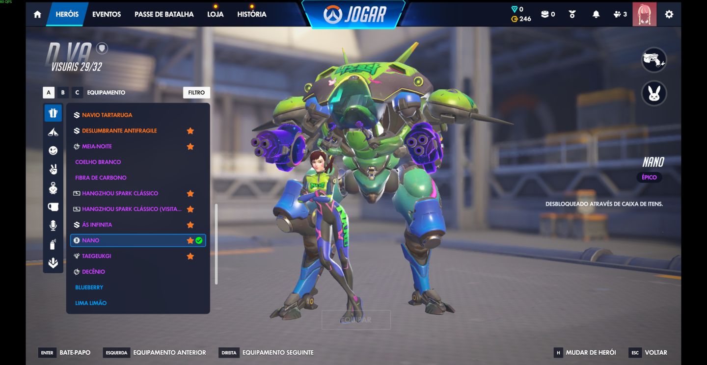 Conta overwatch 2019/2026 com 735 skins com skins raras e diversas de collab!