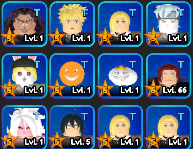 All Star Tower Defense | Serviços | Personagens