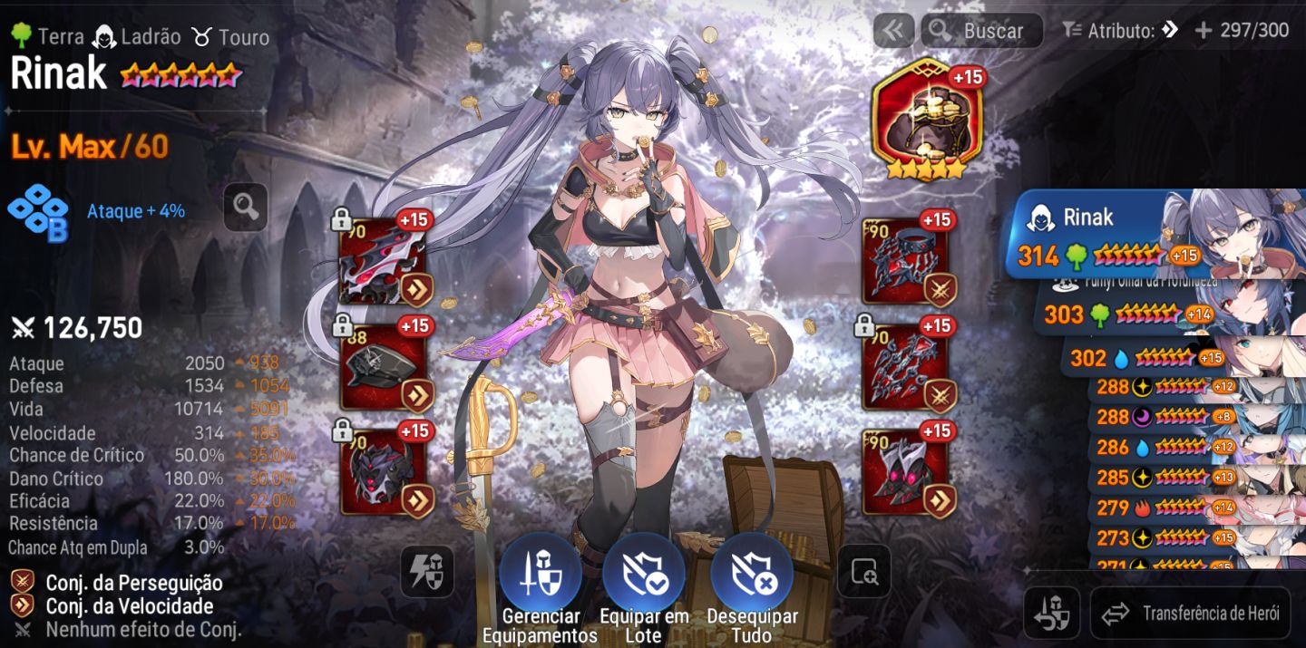 Conta EPIC SEVEN end-game