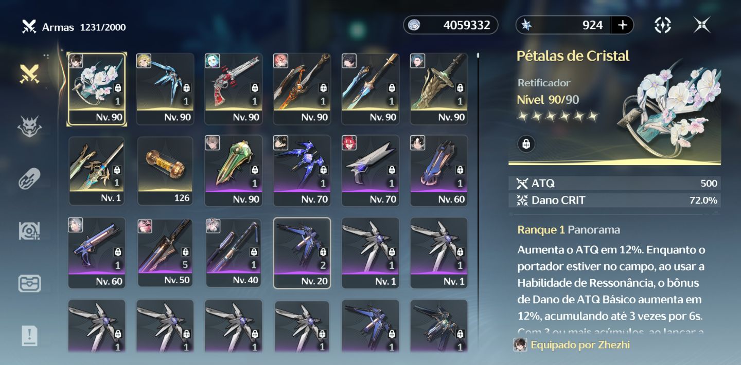 CONTA LVL. 75 COM JIYAN E OUTROS PERSONAGENS.
