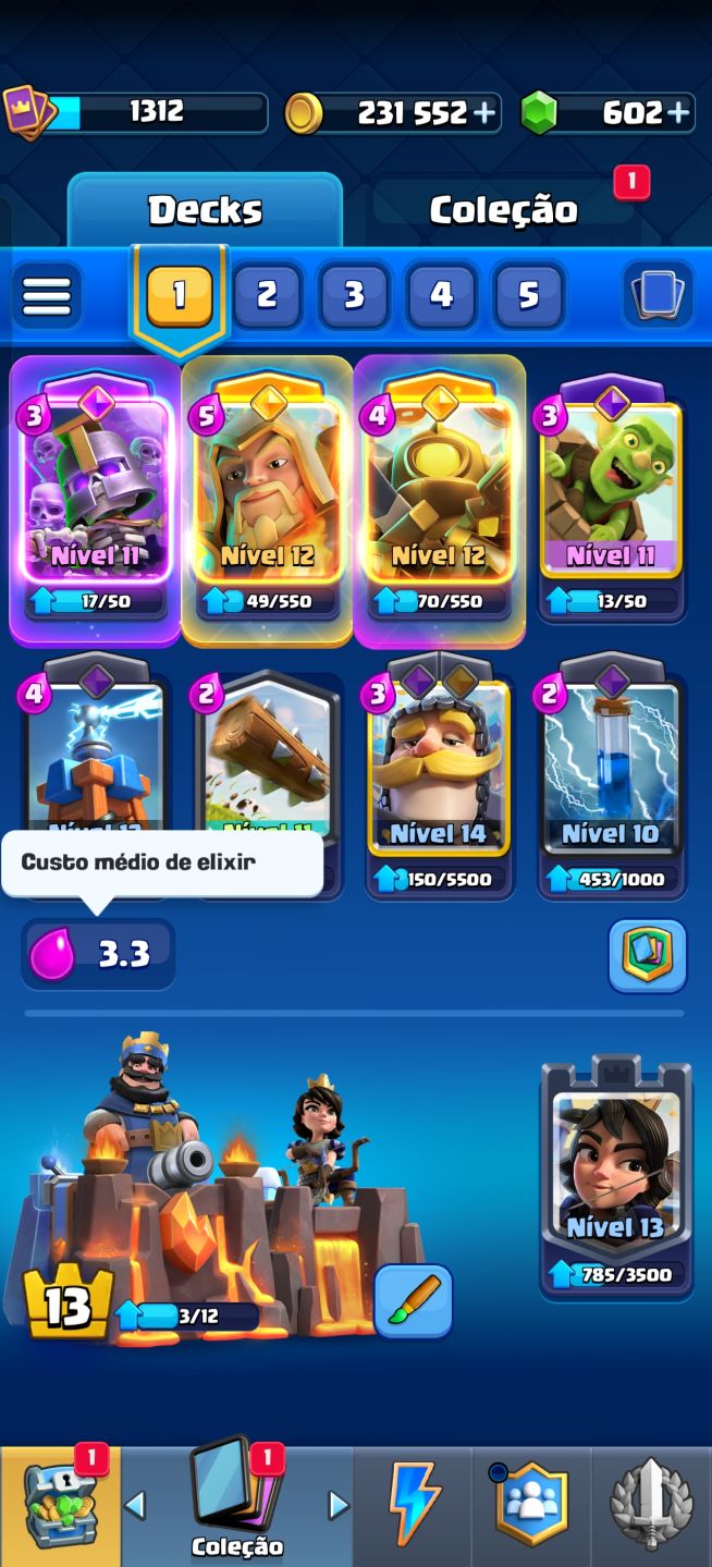 Conta de Clash Royale com 10 anos!!!! 10 aninhos, antiga dms