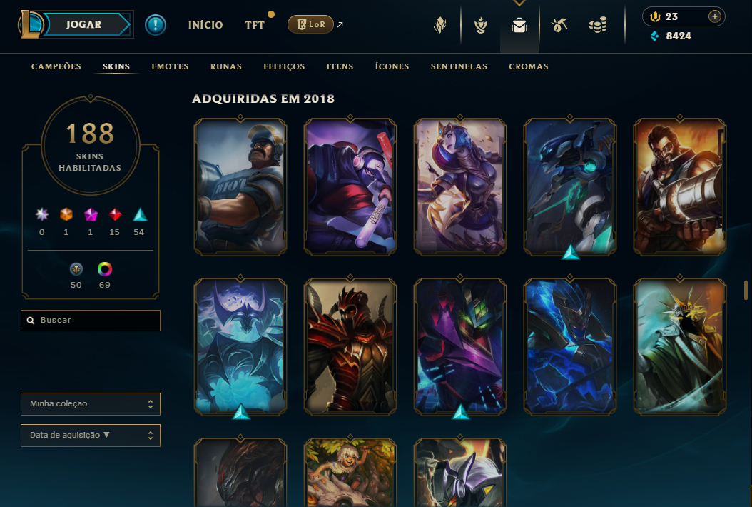 Conta LoL Desde 2013 com Diversas Variedades ! Full Acesso