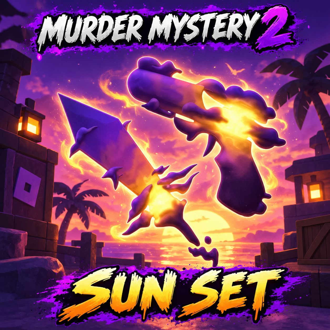 SUN SET | CONJUNTO PÔR DO SOL | ITENS | GODLY | MM2 | MURDER MYSTERY 2 | MISTERY