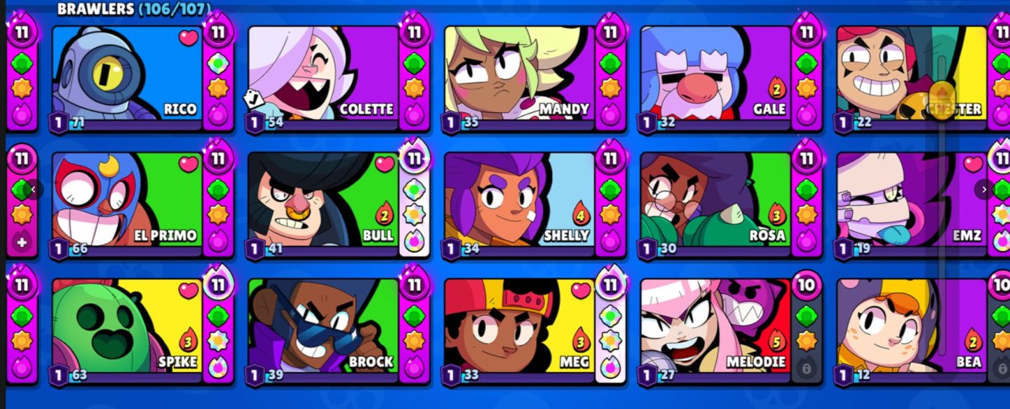 CONTA RARA! BRAWL STARS 84000+ PASSES ANTIGOS CRIADA DESDE DE 2020 TEM DE TUDO