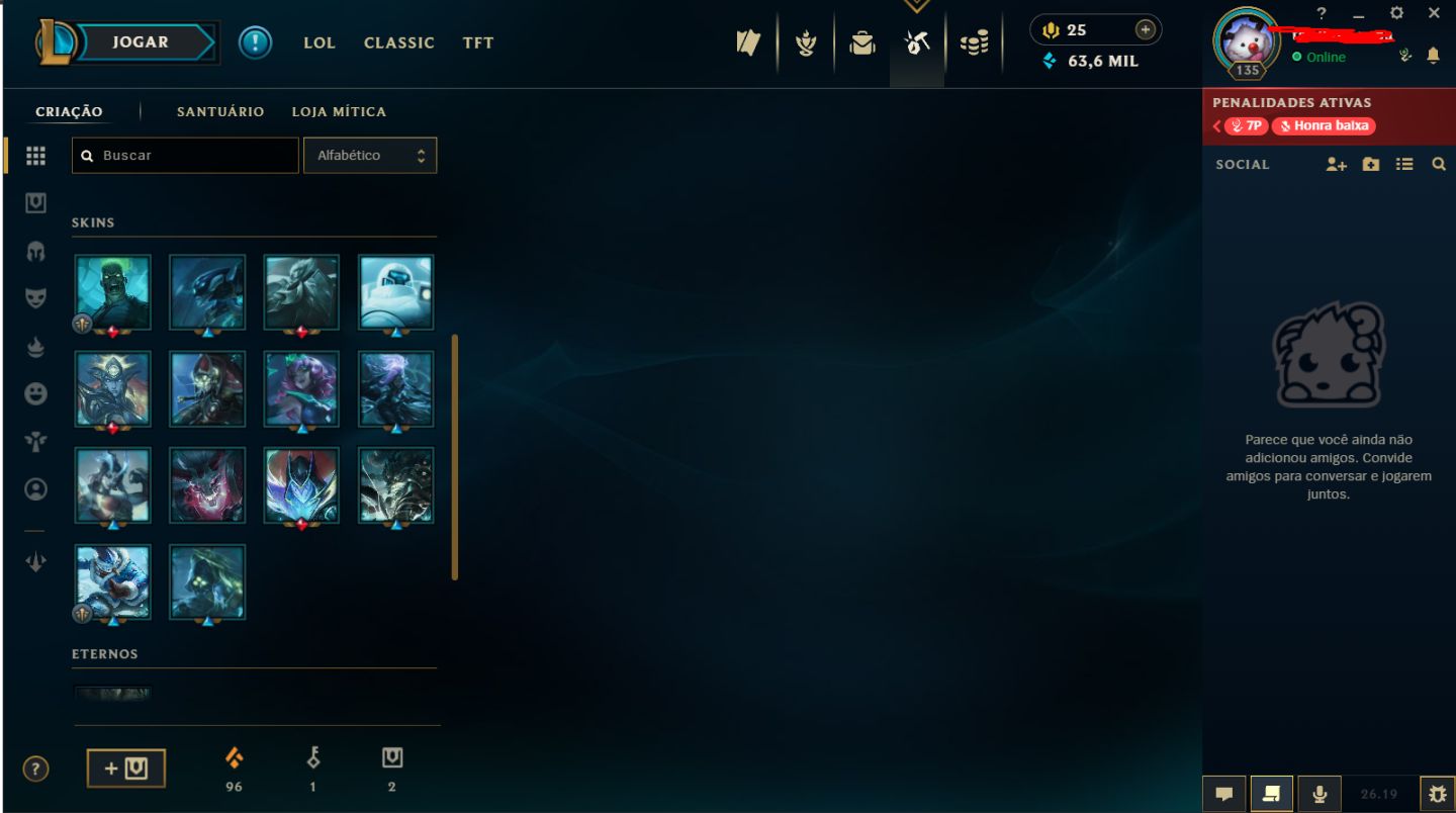 CONTA ESMERALDA 3 E DIAMANTE NA FLEX//MUITAS SKINS//LEVEL135
