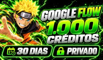 Flow | 1.000 Créditos | 30 Dias | Veo 3.1 Acesso Privado