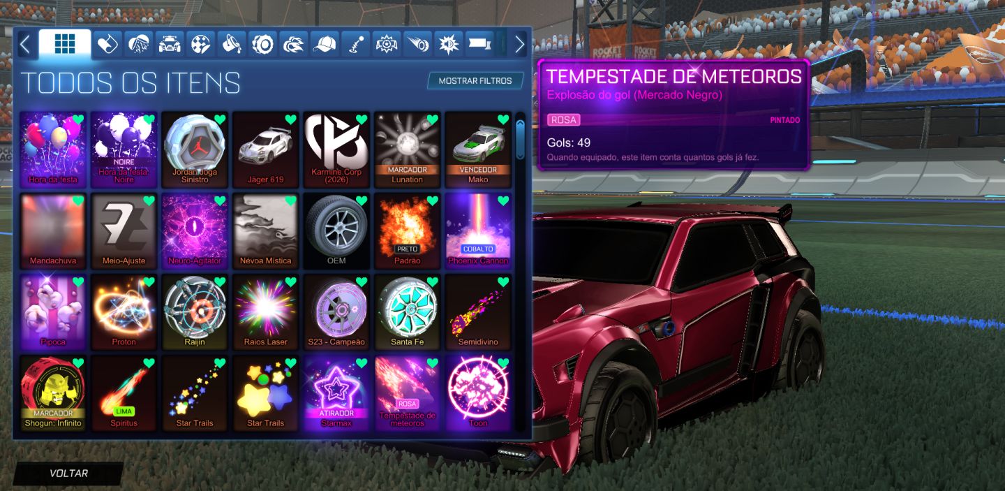 Conta Rocket League | Campeã S22 | Fennec Preto | Preço de Forn | BARATO!