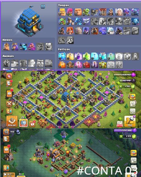 Contas Clash of Clans CV7 CV15 | Full e Semi Full | Entrega Automatica