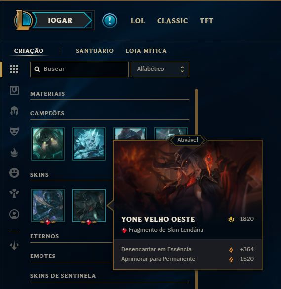 SKIN LENDÁRIA DEUS-REI GAREN + ESMERALDA NA SOLOQ / FLEX / TFT + [ TROCA NICK ]