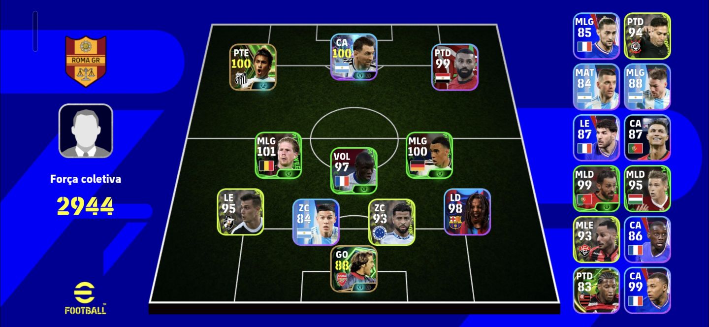 Contas de efootball iniciantes, cr7, mbappe