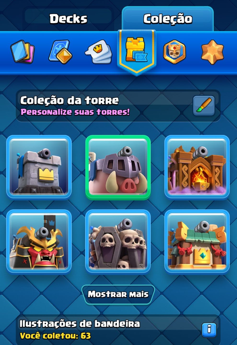 Conta Clash Royale 13k Troféus | Ranked Liberado | 11 Cartas Lvl 16 | 78 Emotes