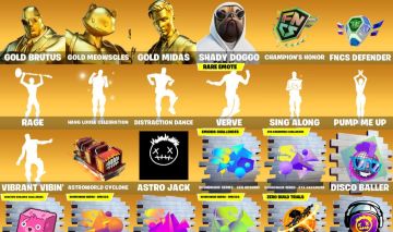 CONTA FORTNITE 192 SKINS - Gold Brutus - Gold Meowscles - Gold Midas - Son Goku