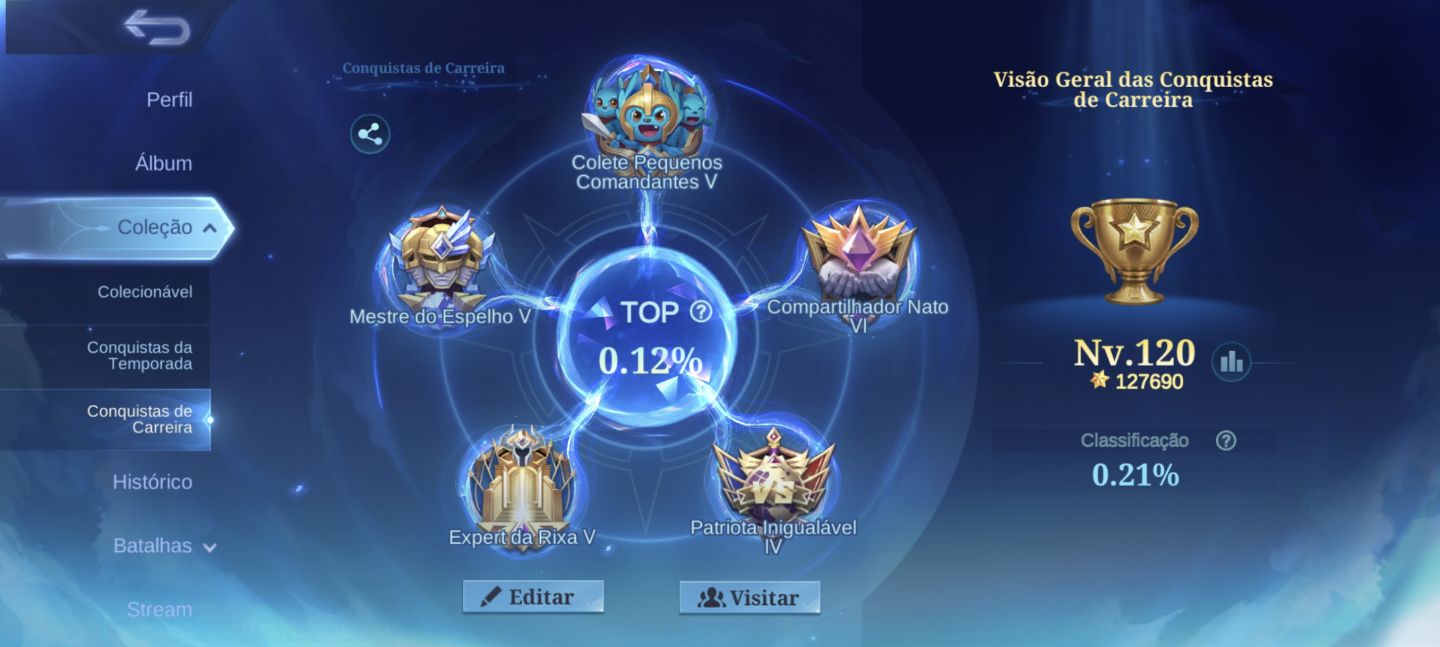 Conta Mobile Legends Lendária