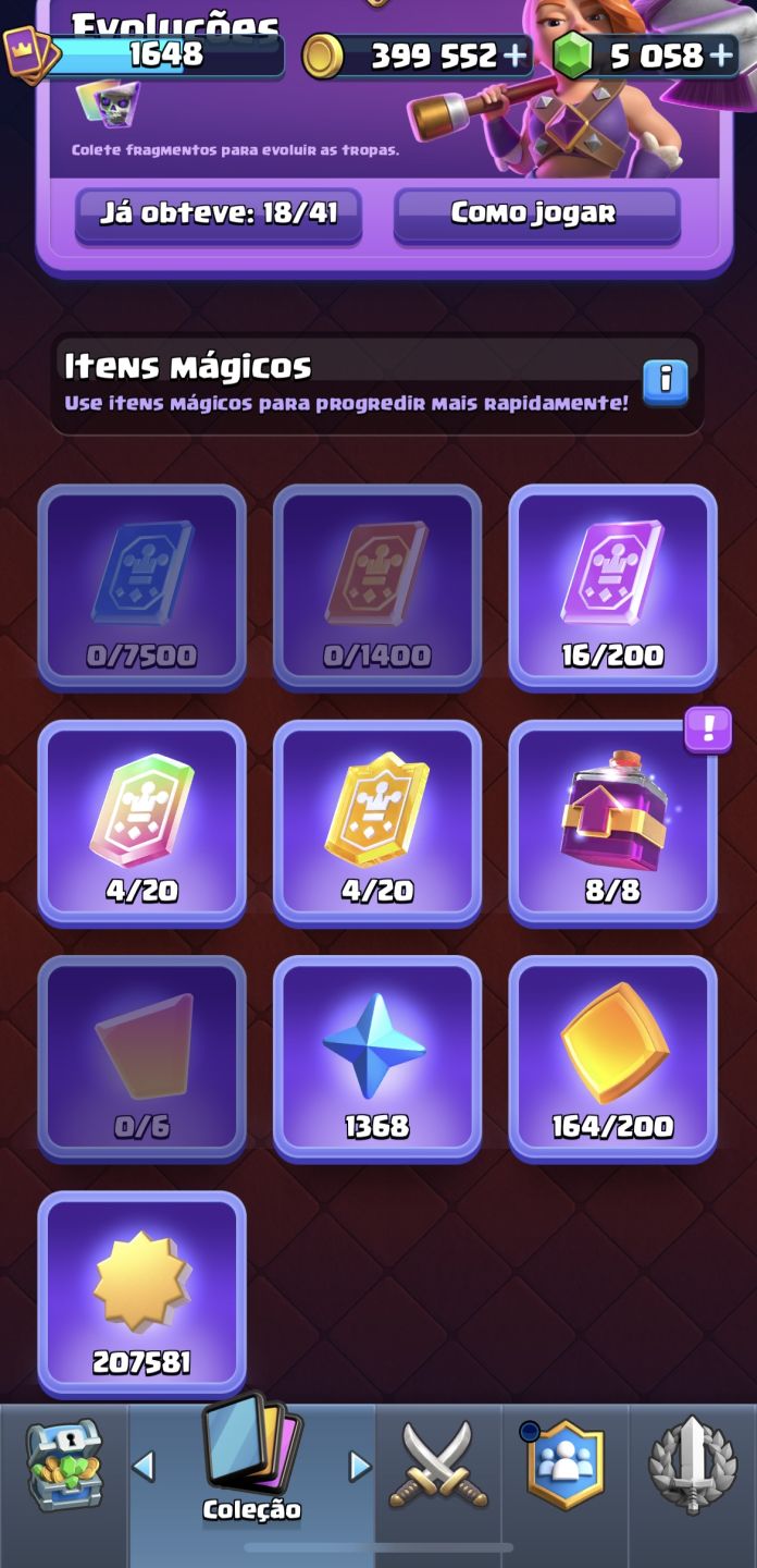 Clash Royale | 12k+ Troféus | Torre 16 MAX | 5K Gemas | Todas as Cartas