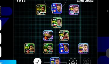 CONTA EFOOTBALL TOP | 3153 FORÇA | NEYMAR SANTOS + MESSI 102 + TÉCNICOS PREMIUM